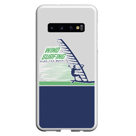 Чехол для Samsung Galaxy S10 с принтом Ride the wave в Тюмени, Силикон | Область печати: задняя сторона чехла, без боковых панелей | surf | wind | wind surfing | windsurfing | винд серфинг | виндсерфинг | экстрим