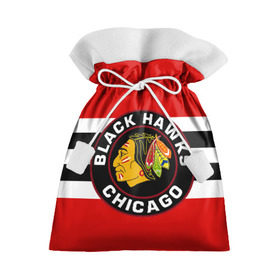 Подарочный 3D мешок с принтом Chicago Blackhawks в Тюмени, 100% полиэстер | Размер: 29*39 см | blackhawks | chicago | индеец | чикаго блээкхокс