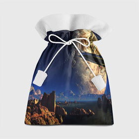 Подарочный 3D мешок с принтом UFO в Тюмени, 100% полиэстер | Размер: 29*39 см | ufo | диск | звездное небо | звезды | инопланетный | корабль | космический | космолет | космос | летающая тарелка | нло | пришельцы | футуризм | футуристика