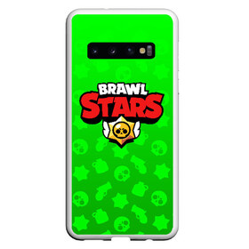 Чехол для Samsung Galaxy S10 с принтом BRAWL STARS LEON в Тюмени, Силикон | Область печати: задняя сторона чехла, без боковых панелей | brawl stars | bull | colt | leon | stars | берли | бо | брок | ворон | джесси | динамайк | дэррил | кольт | леон | мортис | нита | пайпер | пенни | поко | пэм | рикошет | спайк | тара | фрэнк | шелли | эль примо