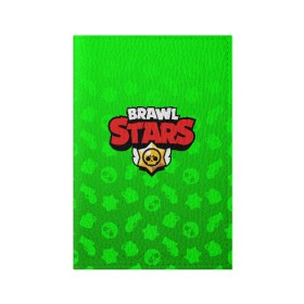 Обложка для паспорта матовая кожа с принтом BRAWL STARS LEON в Тюмени, натуральная матовая кожа | размер 19,3 х 13,7 см; прозрачные пластиковые крепления | brawl stars | bull | colt | leon | stars | берли | бо | брок | ворон | джесси | динамайк | дэррил | кольт | леон | мортис | нита | пайпер | пенни | поко | пэм | рикошет | спайк | тара | фрэнк | шелли | эль примо