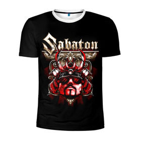 Мужская футболка 3D спортивная с принтом Sabaton в Тюмени, 100% полиэстер с улучшенными характеристиками | приталенный силуэт, круглая горловина, широкие плечи, сужается к линии бедра | Тематика изображения на принте: battle metal | primo victoria | sabaton | the art of war | the great war | группа | йоаким броден | латный ботинок | метал | пауэр | рыцарские доспехи | сабатон | собатон | хэви