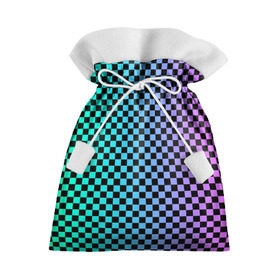 Подарочный 3D мешок с принтом Checkerboard Color в Тюмени, 100% полиэстер | Размер: 29*39 см | checkerboard | gradient | бойчик | в клетку | в клеточку | градиент | клетка | музыка | орнамент | френдзона | шахматная доска | шашки