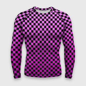 Мужской рашгард 3D с принтом Checkerboard Color в Тюмени,  |  | Тематика изображения на принте: checkerboard | gradient | бойчик | в клетку | в клеточку | градиент | клетка | музыка | орнамент | френдзона | шахматная доска | шашки