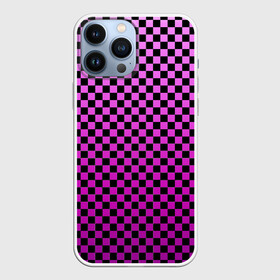 Чехол для iPhone 13 Pro Max с принтом Checkerboard Color в Тюмени,  |  | checkerboard | gradient | бойчик | в клетку | в клеточку | градиент | клетка | музыка | орнамент | френдзона | шахматная доска | шашки