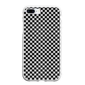 Чехол для iPhone 7Plus/8 Plus матовый с принтом Checkerboard Color в Тюмени, Силикон | Область печати: задняя сторона чехла, без боковых панелей | checkerboard | gradient | бойчик | в клетку | в клеточку | градиент | клетка | музыка | орнамент | френдзона | шахматная доска | шашки