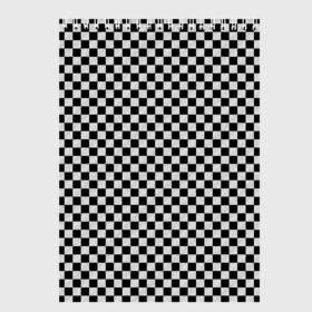 Скетчбук с принтом Checkerboard Color в Тюмени, 100% бумага
 | 48 листов, плотность листов — 100 г/м2, плотность картонной обложки — 250 г/м2. Листы скреплены сверху удобной пружинной спиралью | Тематика изображения на принте: checkerboard | gradient | бойчик | в клетку | в клеточку | градиент | клетка | музыка | орнамент | френдзона | шахматная доска | шашки