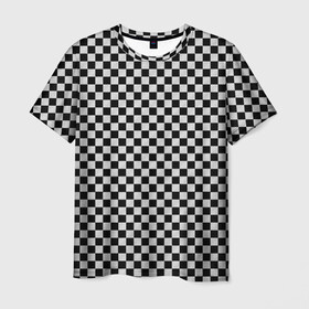Мужская футболка 3D с принтом Checkerboard Color  в Тюмени, 100% полиэфир | прямой крой, круглый вырез горловины, длина до линии бедер | Тематика изображения на принте: checkerboard | gradient | бойчик | в клетку | в клеточку | градиент | клетка | музыка | орнамент | френдзона | шахматная доска | шашки
