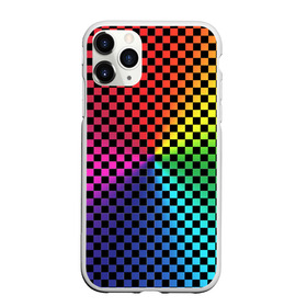 Чехол для iPhone 11 Pro матовый с принтом Checkerboard Color в Тюмени, Силикон |  | checkerboard | gradient | бойчик | в клетку | в клеточку | градиент | клетка | музыка | орнамент | френдзона | шахматная доска | шашки