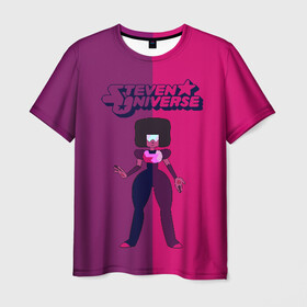 Мужская футболка 3D с принтом Steven Universe в Тюмени, 100% полиэфир | прямой крой, круглый вырез горловины, длина до линии бедер | steven universe | аметист | вселенная стивена | гранат | жемчуг | конни махесваран | кристальные самоцветы | лазурит | ляпис лазурит | перидот | самоцветы | стивен кварц юнивёрс