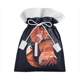 Подарочный 3D мешок с принтом Японская Лиса в Тюмени, 100% полиэстер | Размер: 29*39 см | cute | fox | foxes | japan | japanese | kitsune | miyagi | tokyo | village | деревня | кицунэ | лиса | лисы | милый | мияги | токио | япония | японский
