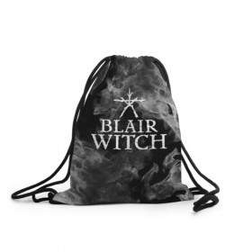 Рюкзак-мешок 3D с принтом BLAIR WITCH в Тюмени, 100% полиэстер | плотность ткани — 200 г/м2, размер — 35 х 45 см; лямки — толстые шнурки, застежка на шнуровке, без карманов и подкладки | blair witch | blair witch 2019 | blair witch игра | blairs witch | блэр | ведьмы | ведьмы из блэр