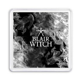 Магнит 55*55 с принтом BLAIR WITCH в Тюмени, Пластик | Размер: 65*65 мм; Размер печати: 55*55 мм | blair witch | blair witch 2019 | blair witch игра | blairs witch | блэр | ведьмы | ведьмы из блэр