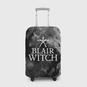 Чехол для чемодана 3D с принтом BLAIR WITCH в Тюмени, 86% полиэфир, 14% спандекс | двустороннее нанесение принта, прорези для ручек и колес | blair witch | blair witch 2019 | blair witch игра | blairs witch | блэр | ведьмы | ведьмы из блэр