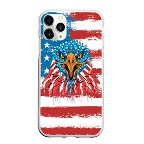 Чехол для iPhone 11 Pro матовый с принтом American Eagle в Тюмени, Силикон |  | Тематика изображения на принте: america | amerika | bird | eagle | flag | usa | америка | американский | орел | птица | соединенные | сша | флаг | штаты