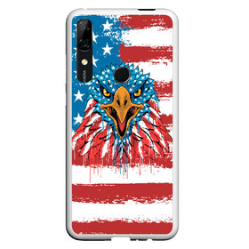 Чехол для Honor P Smart Z с принтом American Eagle в Тюмени, Силикон | Область печати: задняя сторона чехла, без боковых панелей | Тематика изображения на принте: america | amerika | bird | eagle | flag | usa | америка | американский | орел | птица | соединенные | сша | флаг | штаты