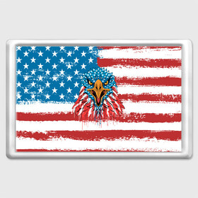 Магнит 45*70 с принтом American Eagle в Тюмени, Пластик | Размер: 78*52 мм; Размер печати: 70*45 | Тематика изображения на принте: america | amerika | bird | eagle | flag | usa | америка | американский | орел | птица | соединенные | сша | флаг | штаты
