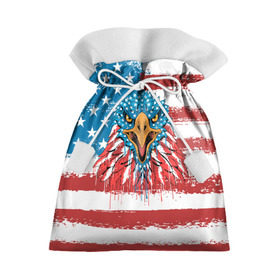 Подарочный 3D мешок с принтом American Eagle в Тюмени, 100% полиэстер | Размер: 29*39 см | Тематика изображения на принте: america | amerika | bird | eagle | flag | usa | америка | американский | орел | птица | соединенные | сша | флаг | штаты