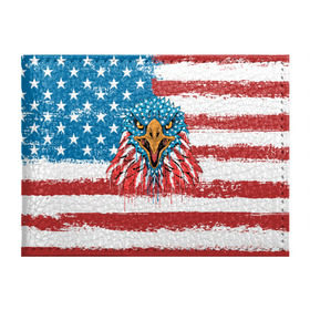 Обложка для студенческого билета с принтом American Eagle в Тюмени, натуральная кожа | Размер: 11*8 см; Печать на всей внешней стороне | Тематика изображения на принте: america | amerika | bird | eagle | flag | usa | америка | американский | орел | птица | соединенные | сша | флаг | штаты