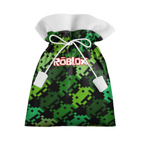 Подарочный 3D мешок с принтом ROBLOX в Тюмени, 100% полиэстер | Размер: 29*39 см | game | gamer | logo | minecraft | roblox | simulator | игра | конструктор | лого | симулятор | строительство | фигура