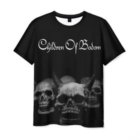 Мужская футболка 3D с принтом Children of Bodom в Тюмени, 100% полиэфир | прямой крой, круглый вырез горловины, длина до линии бедер | bodom | children | death | melodic | metal | алекси лайхо | дети бодома | мелодик дэт метал | метал