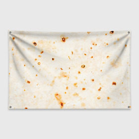 Флаг-баннер с принтом ЛАВАШ в Тюмени, 100% полиэстер | размер 67 х 109 см, плотность ткани — 95 г/м2; по краям флага есть четыре люверса для крепления | лаваш | хлеб | шаурма