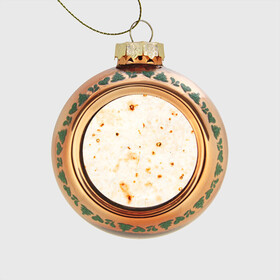 Стеклянный ёлочный шар с принтом ЛАВАШ в Тюмени, Стекло | Диаметр: 80 мм | Тематика изображения на принте: лаваш | хлеб | шаурма