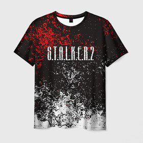 Мужская футболка 3D с принтом S.T.A.L.K.E.R. 2 в Тюмени, 100% полиэфир | прямой крой, круглый вырез горловины, длина до линии бедер | Тематика изображения на принте: bandit | chernobyl | pripyat | s.t.a.l.k.e.r. 2 | shadow of chernobyl | stalker | stalker 2 | бандиты | меченый | припять | сталкер | сталкер 2 | тени чернобыля | чернобыль | чистое небо