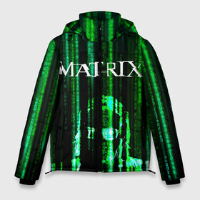 Мужская зимняя куртка 3D с принтом Matrix в Тюмени, верх — 100% полиэстер; подкладка — 100% полиэстер; утеплитель — 100% полиэстер | длина ниже бедра, свободный силуэт Оверсайз. Есть воротник-стойка, отстегивающийся капюшон и ветрозащитная планка. 

Боковые карманы с листочкой на кнопках и внутренний карман на молнии. | keanu | matrix | reeves | the matrix | киану | матрица | морфиус | ривз