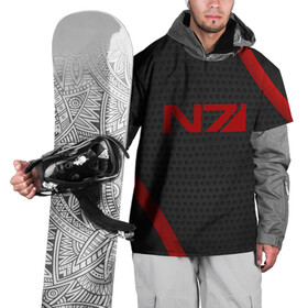Накидка на куртку 3D с принтом N7 в Тюмени, 100% полиэстер |  | bioware | fantastic | game | john shepard | n7 | normandy | reapers | sci fi | turian | джон шепард | жнецы | турианец