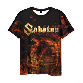 Мужская футболка 3D с принтом Sabaton в Тюмени, 100% полиэфир | прямой крой, круглый вырез горловины, длина до линии бедер | heavy | metal | power | sabaton | метал | пауэр | сабатон | хэви