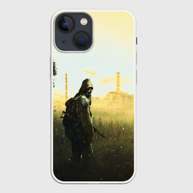 Чехол для iPhone 13 mini с принтом STALKER в Тюмени,  |  | chernobyl | game | games | gsc | logo | s.t.a.l.k.e.r. | stalker | stalker 2 | stalker2 | world | игра | игры | лого | противогаз | с.т.а.л.к.е.р. | символ | сталкер | сталкер 2 | сталкер2 | чернобыль