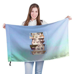 Флаг 3D с принтом GOT7 в Тюмени, 100% полиэстер | плотность ткани — 95 г/м2, размер — 67 х 109 см. Принт наносится с одной стороны | bambam | eyes on you | got 7 | got7 | jb | jinyoung | k pop | youngjae | yugyeom | гот7 гот 7 | к поп