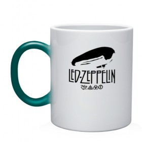 Кружка хамелеон с принтом Led Zeppelin в Тюмени, керамика | меняет цвет при нагревании, емкость 330 мл | 