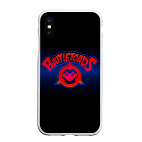 Чехол для iPhone XS Max матовый с принтом Battletoads в Тюмени, Силикон | Область печати: задняя сторона чехла, без боковых панелей | Тематика изображения на принте: arc system works | battle | game | mindscape | rare | toads | боевые | боевые жабы | лягушки