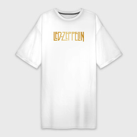 Платье-футболка хлопок с принтом Led Zeppelin в Тюмени,  |  | led zeppelin | лед зеппелин