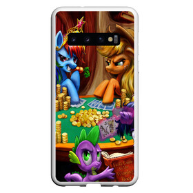 Чехол для Samsung Galaxy S10 с принтом LITTLE PONY в Тюмени, Силикон | Область печати: задняя сторона чехла, без боковых панелей | Тематика изображения на принте: my little pony | pinkie pie | scootaloo | spike | sweaty balls | искорка | крошка бель | маленькие пони | мульфтфильм | пони | скутолу | эппл блум