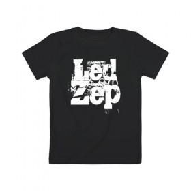 Детская футболка хлопок с принтом Led Zeppelin в Тюмени, 100% хлопок | круглый вырез горловины, полуприлегающий силуэт, длина до линии бедер | led | led zep | led zeppelin | ledzep | lz | zoso | группа | джимми пейдж | джон генри бонэм | джон пол джонс | зосо | лед зепелен | лед зеппелин | ледзепелен | ледзеппелин | роберт плант | рок