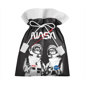 Подарочный 3D мешок с принтом Nasa cats austronaut в Тюмени, 100% полиэстер | Размер: 29*39 см | cats austronaut | nasa | space | космос | кот космонавт | наса | насса