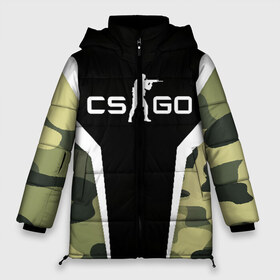 Женская зимняя куртка 3D с принтом CSGO Camouflage в Тюмени, верх — 100% полиэстер; подкладка — 100% полиэстер; утеплитель — 100% полиэстер | длина ниже бедра, силуэт Оверсайз. Есть воротник-стойка, отстегивающийся капюшон и ветрозащитная планка. 

Боковые карманы с листочкой на кнопках и внутренний карман на молнии | conter | counter | cs go | csgo | global | offensive | strike | контер | кс го | ксго | страйк