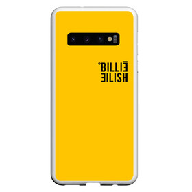 Чехол для Samsung Galaxy S10 с принтом BILLIE EILISH (как в bad guy) в Тюмени, Силикон | Область печати: задняя сторона чехла, без боковых панелей | all | asleep | bad | bellyache | billie | dont | eilish | eyes | fall | guy | logo | music | ocean | reserved | singer | smile | when | yellow | айлиш | били | билли | бэрд | желтая | желтый | лого | музыка | пайрат | певица | эйлиш