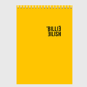 Скетчбук с принтом BILLIE EILISH (как в bad guy) в Тюмени, 100% бумага
 | 48 листов, плотность листов — 100 г/м2, плотность картонной обложки — 250 г/м2. Листы скреплены сверху удобной пружинной спиралью | all | asleep | bad | bellyache | billie | dont | eilish | eyes | fall | guy | logo | music | ocean | reserved | singer | smile | when | yellow | айлиш | били | билли | бэрд | желтая | желтый | лого | музыка | пайрат | певица | эйлиш