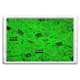 Магнит 45*70 с принтом Billie Eilish Graffiti glow в Тюмени, Пластик | Размер: 78*52 мм; Размер печати: 70*45 | billie | eilish | glow | graffiti | grunge | айлиш | билли | граффити | кислота | татуировки