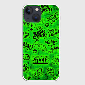 Чехол для iPhone 13 mini с принтом Billie Eilish Graffiti glow в Тюмени,  |  | billie | eilish | glow | graffiti | grunge | айлиш | билли | граффити | кислота | татуировки