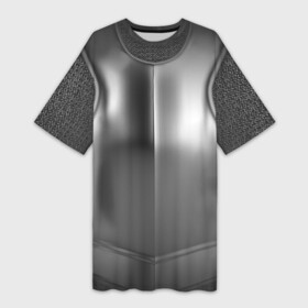 Платье-футболка 3D с принтом Доспехи рыцаря (желет) в Тюмени,  |  | бои на мечах | доспехи | историческая реконструкция | кираса | кольчуга | ролевик | рыцарь | средневековье