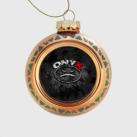 Стеклянный ёлочный шар с принтом Onyx в Тюмени, Стекло | Диаметр: 80 мм | fredro starr | onyx | rap | sonny seeza | sticky fingaz | оникс | рэп