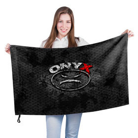 Флаг 3D с принтом Onyx в Тюмени, 100% полиэстер | плотность ткани — 95 г/м2, размер — 67 х 109 см. Принт наносится с одной стороны | fredro starr | onyx | rap | sonny seeza | sticky fingaz | оникс | рэп