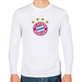 Мужской лонгслив хлопок с принтом BAYERN MUNCHEN в Тюмени, 100% хлопок |  | fc bayern munchen | football | germany | logo | sport | бавария мюнхен | германия | лига | лого | спорт | фк | футбол | футбольный клуб | эмблема