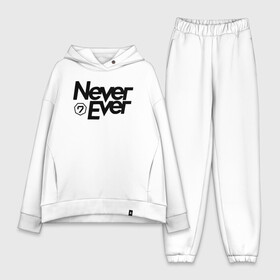 Женский костюм хлопок Oversize с принтом Never Ever Got7 в Тюмени,  |  | bambam | eyes on you | got 7 | got7 | jb | jinyoung | k pop | never ever | youngjae | yugyeom | гот7 гот 7 | к поп