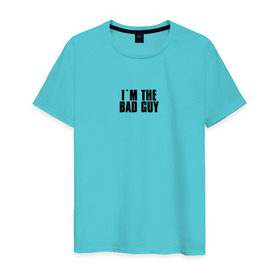 Мужская футболка хлопок с принтом BILLIE EILISH (+НА СПИНЕ) в Тюмени, 100% хлопок | прямой крой, круглый вырез горловины, длина до линии бедер, слегка спущенное плечо. | be | billie | billie eilish | билли | билли айлиш